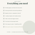 The Clarity 30| 30-Day Guided Journal for Intentional Living